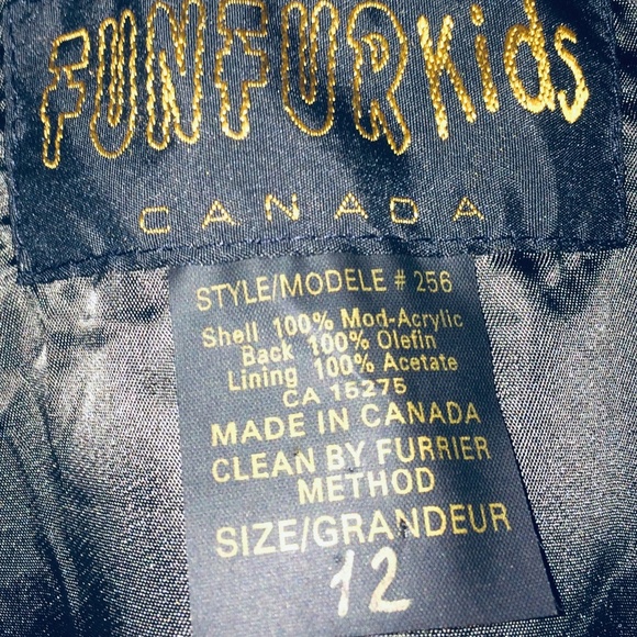 Made in Canada-Fun Faux Fur Jackets, Girls, sz 12, and sz 16 - Picture 11 of 11